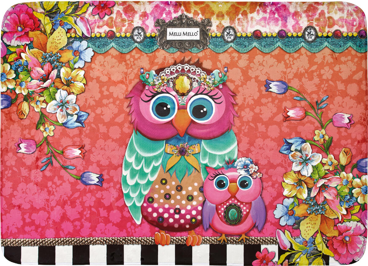 Kids Little Girls Bedroom Rug "Melli Mello Zoe"