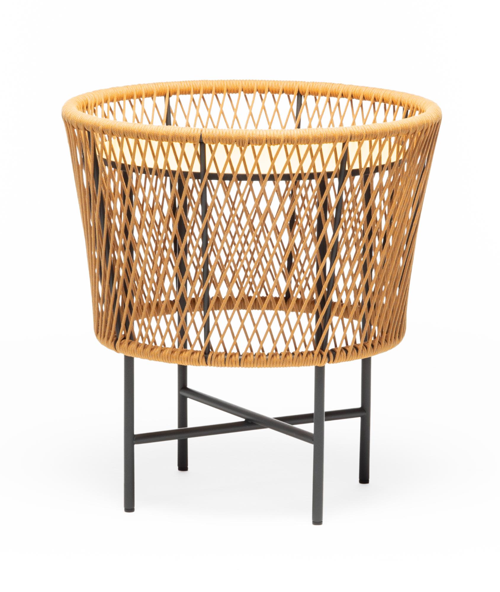 Tamburo Round Yellow Outdoor Coffee Table