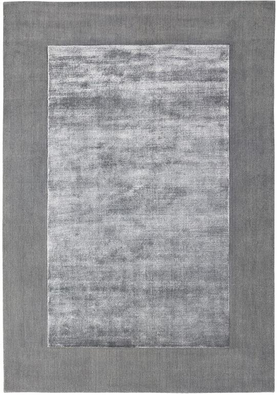 Border Grey Rug ☞ Size: 160 x 230 cm