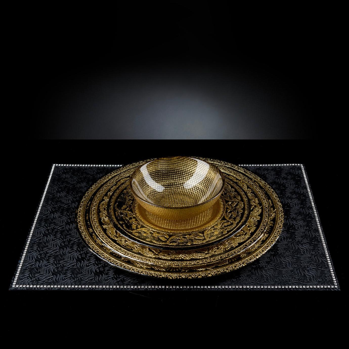 Black and Gold Decorative Bowl