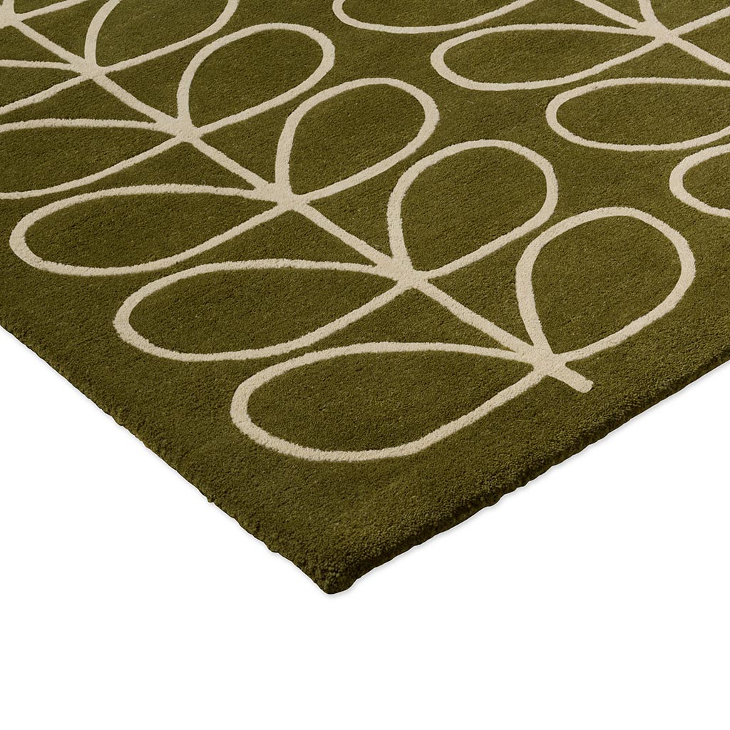 Linear Stem Olive 060501 Rug | Size: 160 × 230 cm