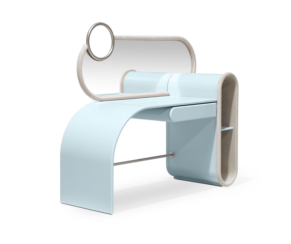 Candy Pop Blue Vanity Table