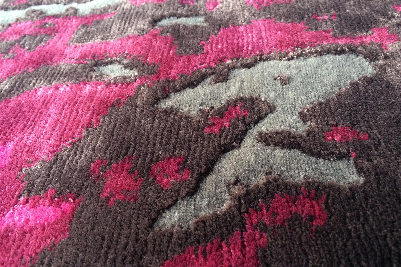 Grass Pink Fuchsia Rug