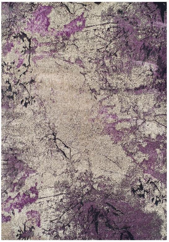Abstract VIntage Purple Rug
