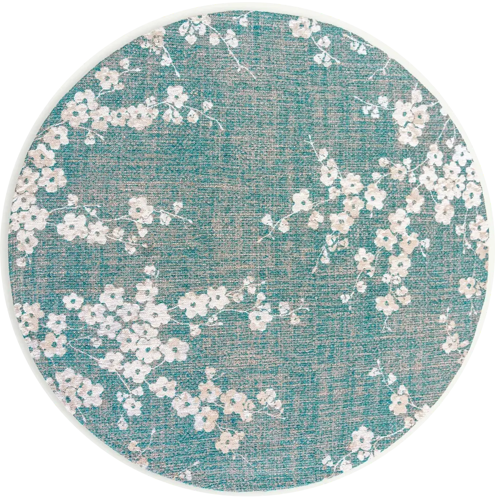 Lake Blue 9850 Round Rug