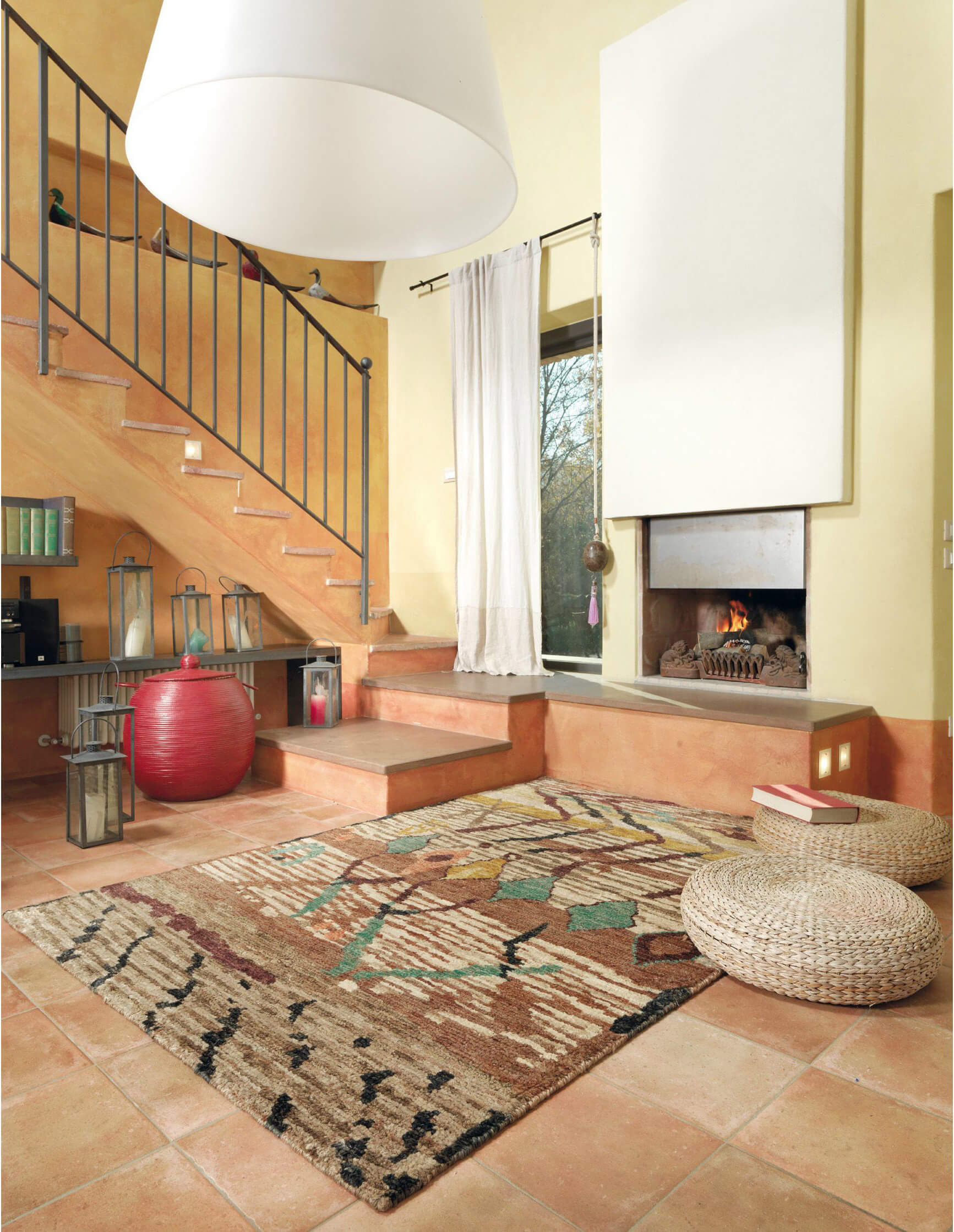 Indian Hand-knotted Brown Jute Floor Rug - Himalaya Cass Lt Brown