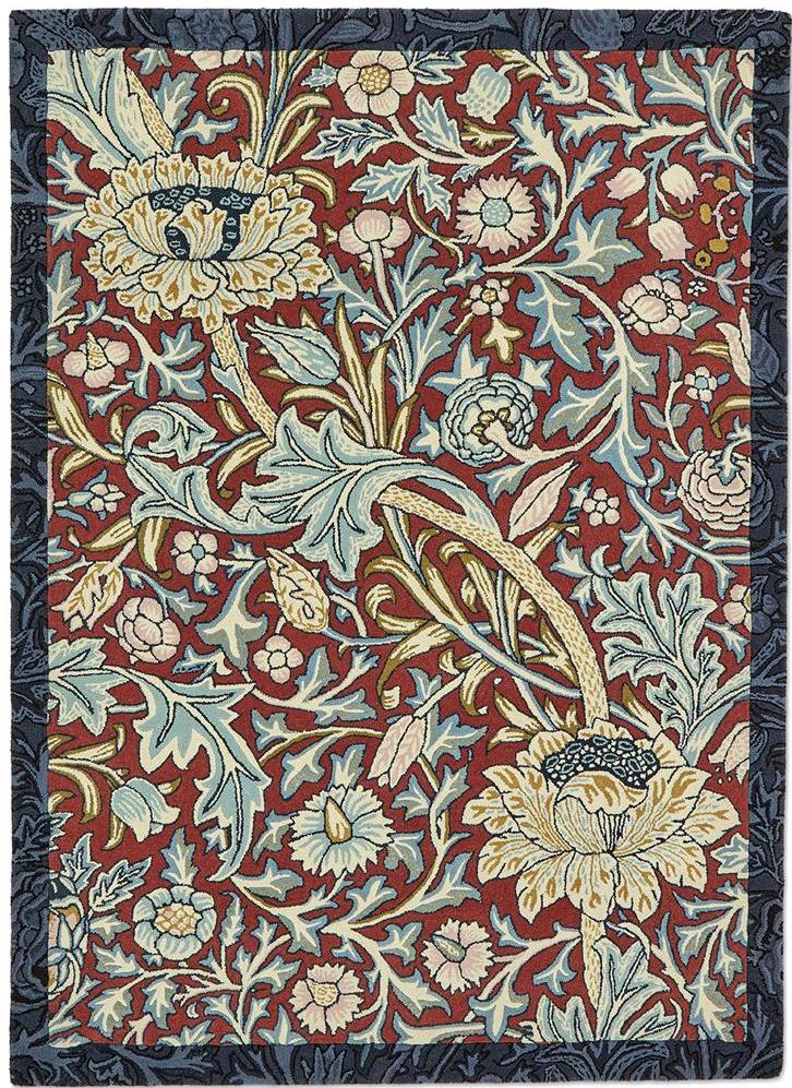 Trent Madder Red / Webb's Blue 127510 Handwoven Rug | Size: 250 x 350 cm