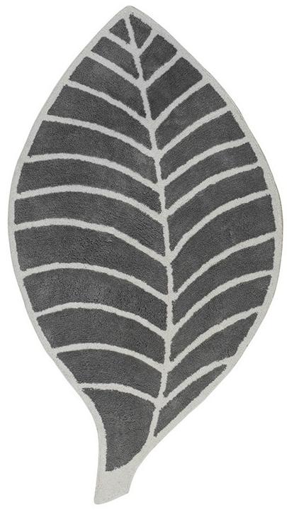 Leaf Grey / Ivory Rug ☞ Size: 60 x 120 cm