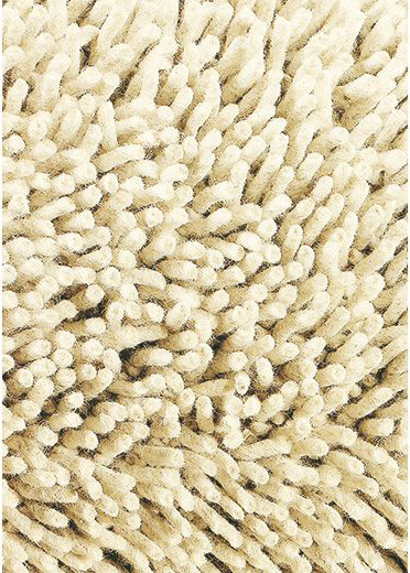 Gravel 68009 Felted Wool Ivory Shag Rug