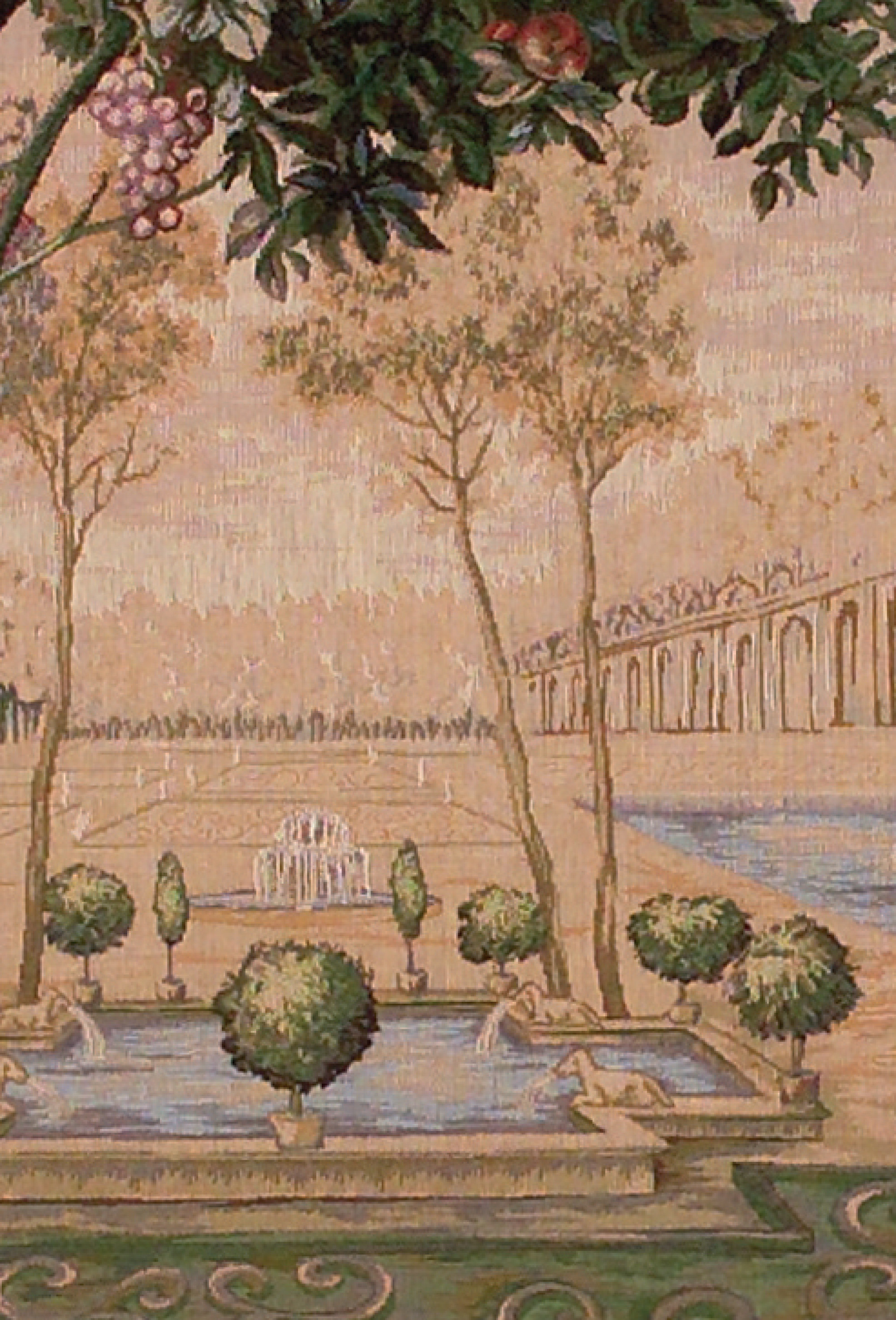 Verdure Fountain (Square) Tapestry