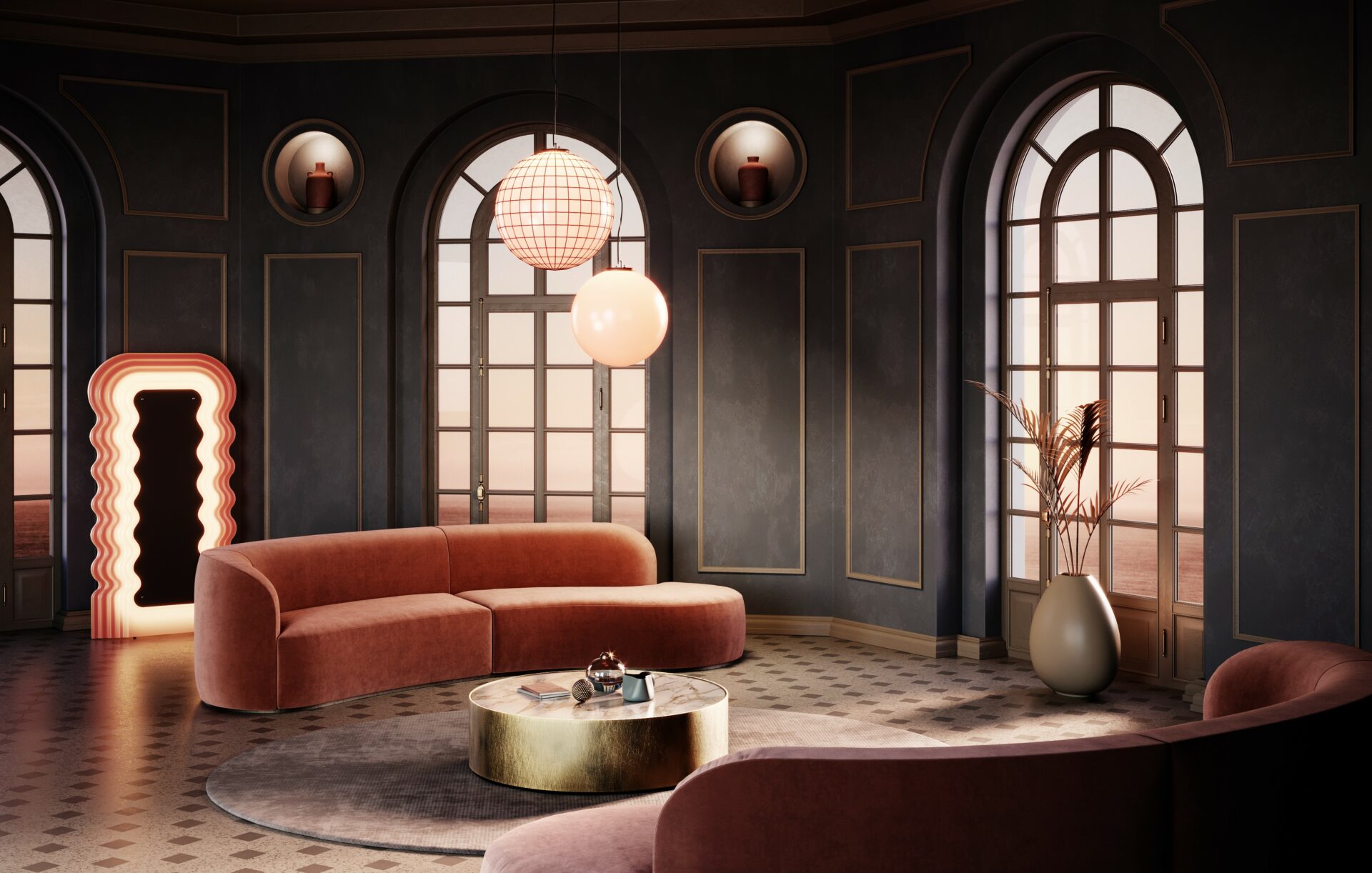 Bolla Luxe Curved Sofa