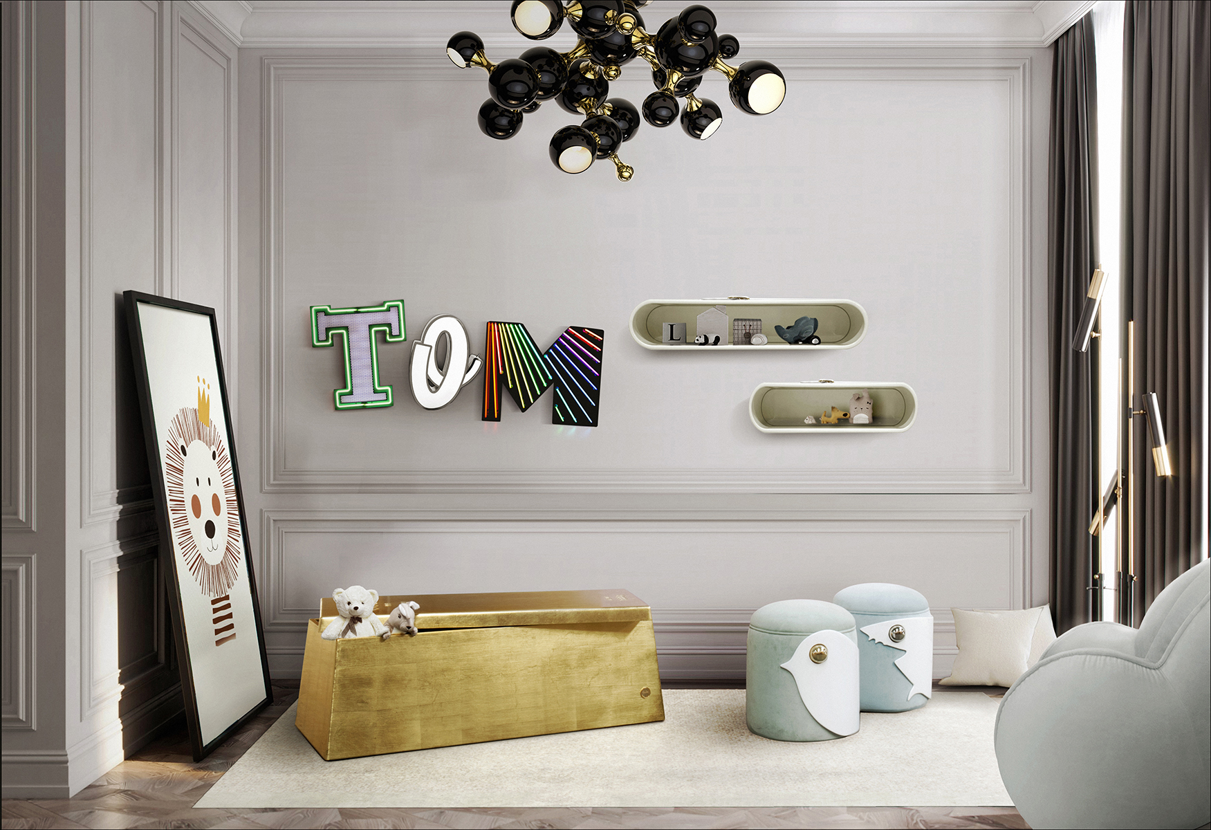 Atomic Ceiling Suspension Lamp - 2