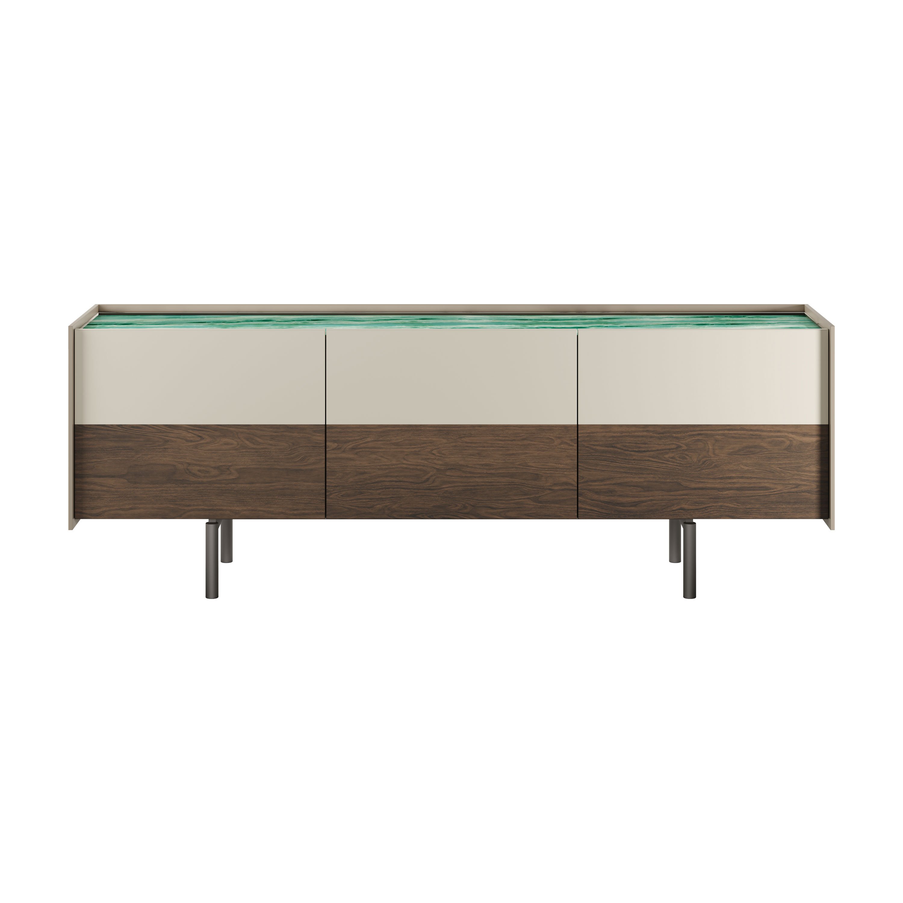 Acadea 3-Door Glass Sideboard