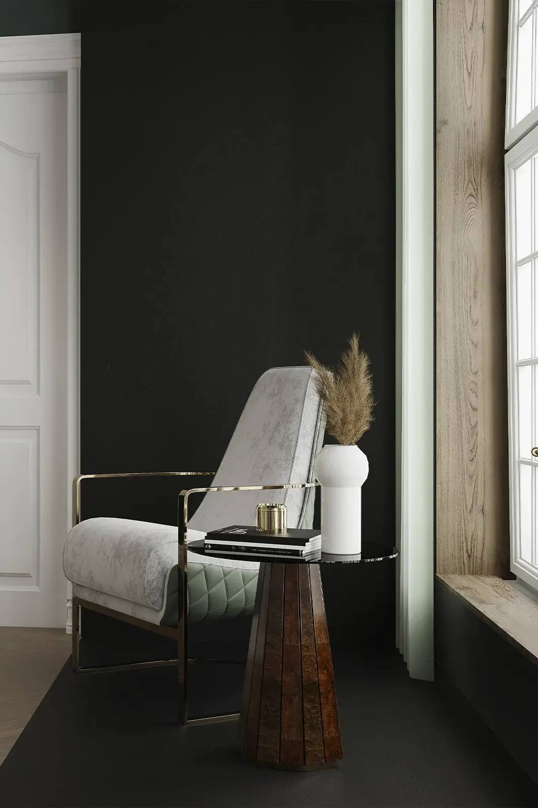 Glow II Black Side Table - 4
