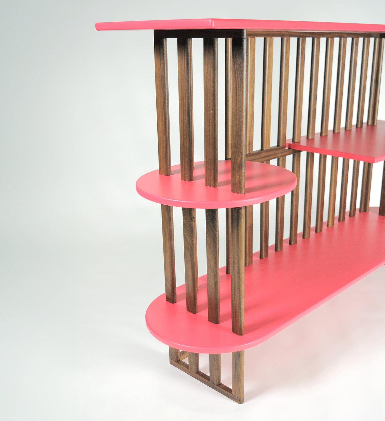 Pink Three-Tier Bookcase