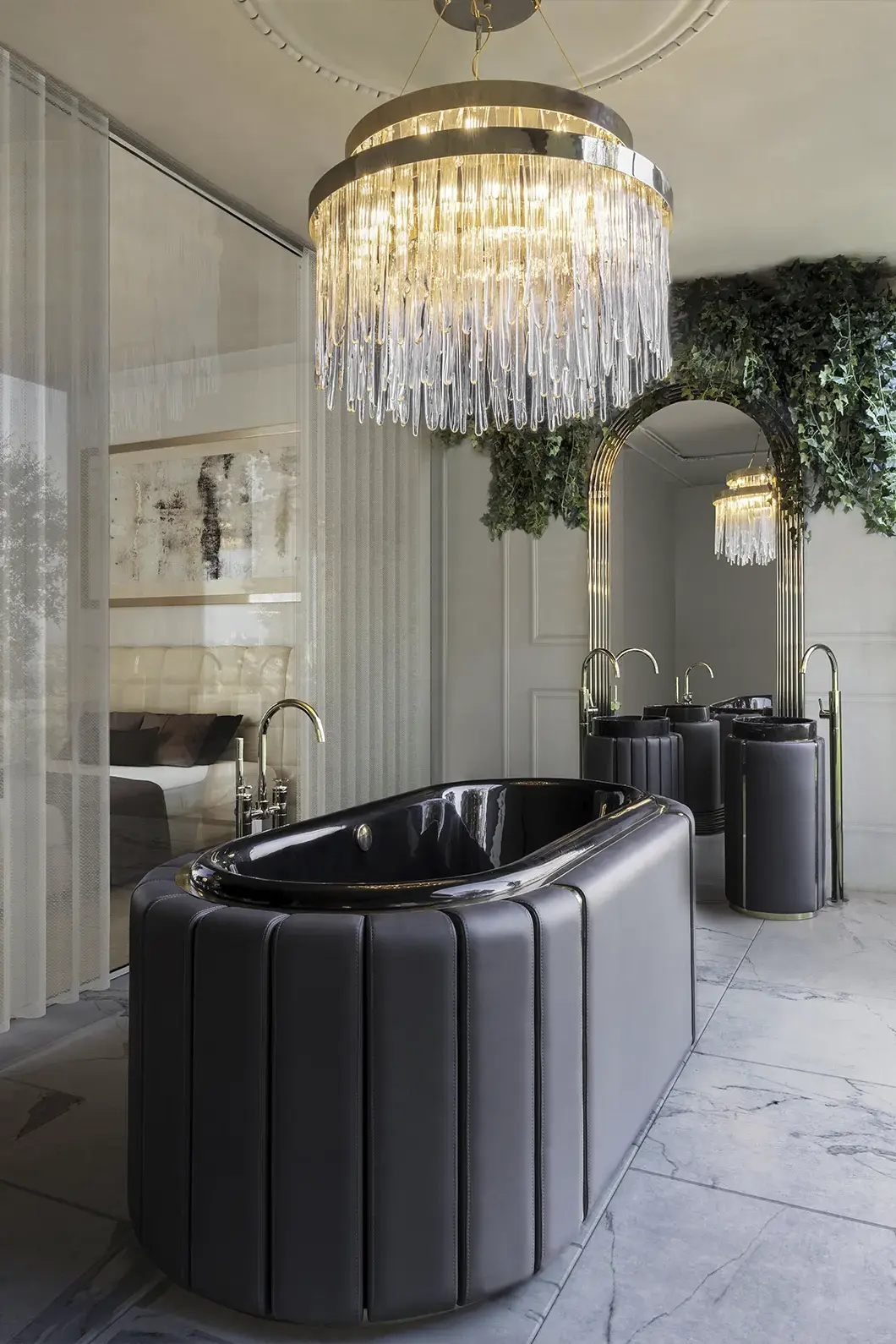 Imperial Black Pedestal Basin