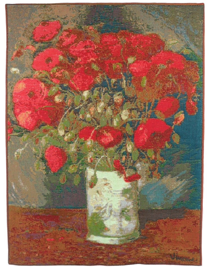 Vase with Poppies by Van Gogh Tapestry