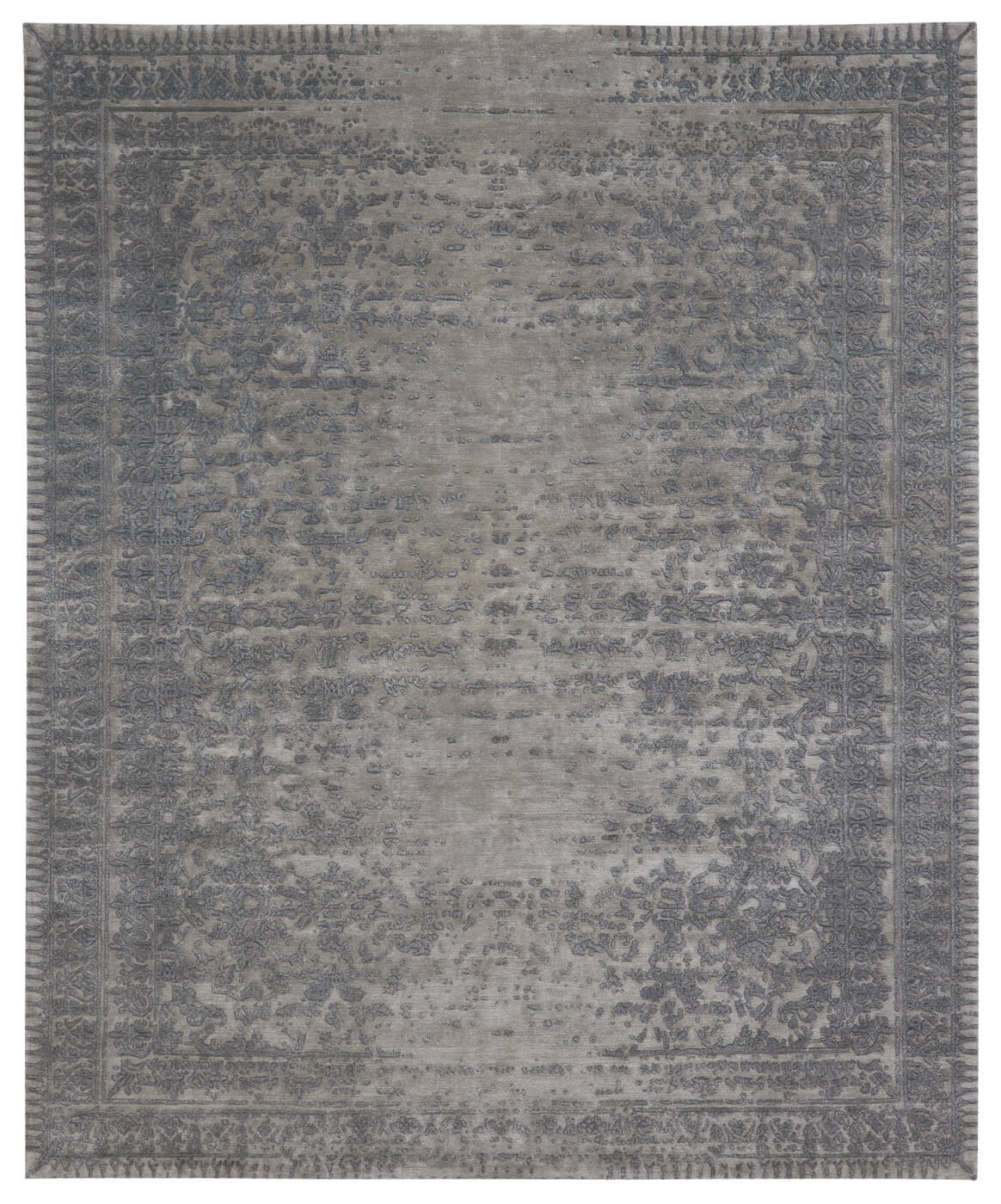 Ferrara Stomped Reverse Grey 2 Rug