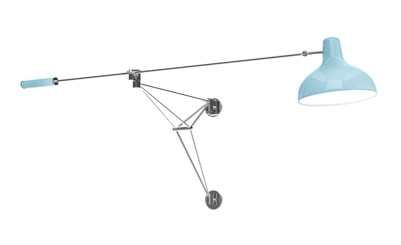 Moonbeam Glow Blue Wall Light