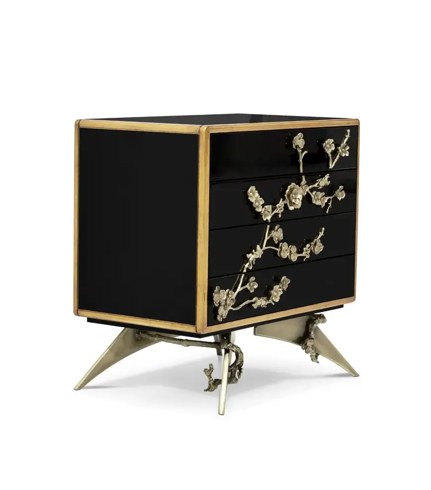 Mirage Lacquer Bedside Table