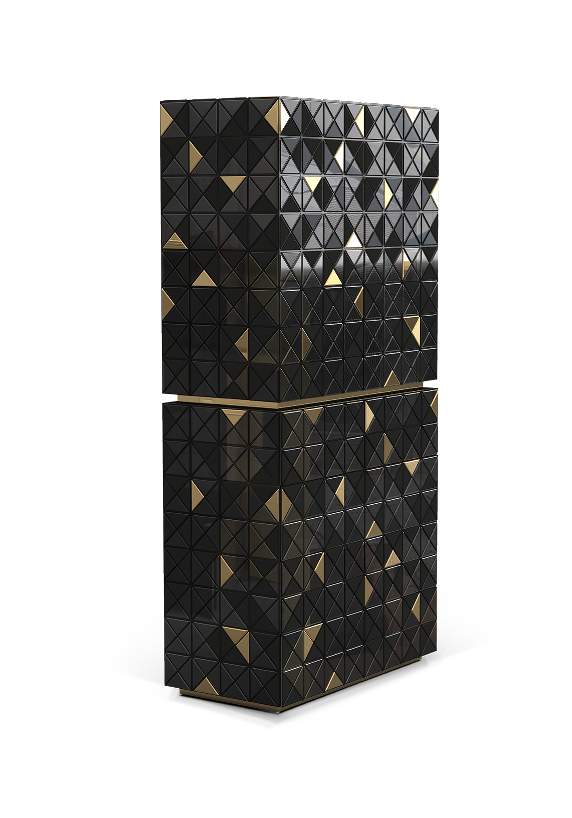 Mosaic II Black Designer Cabinet