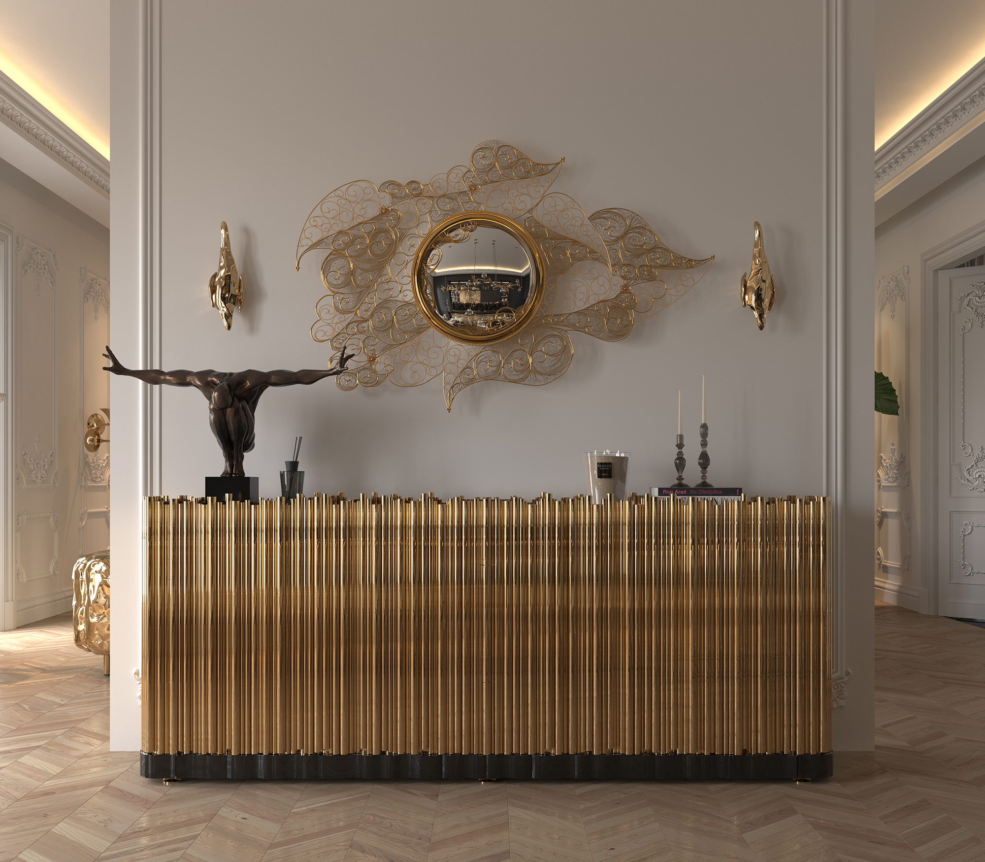 Harmony Gold Deluxe Sideboard