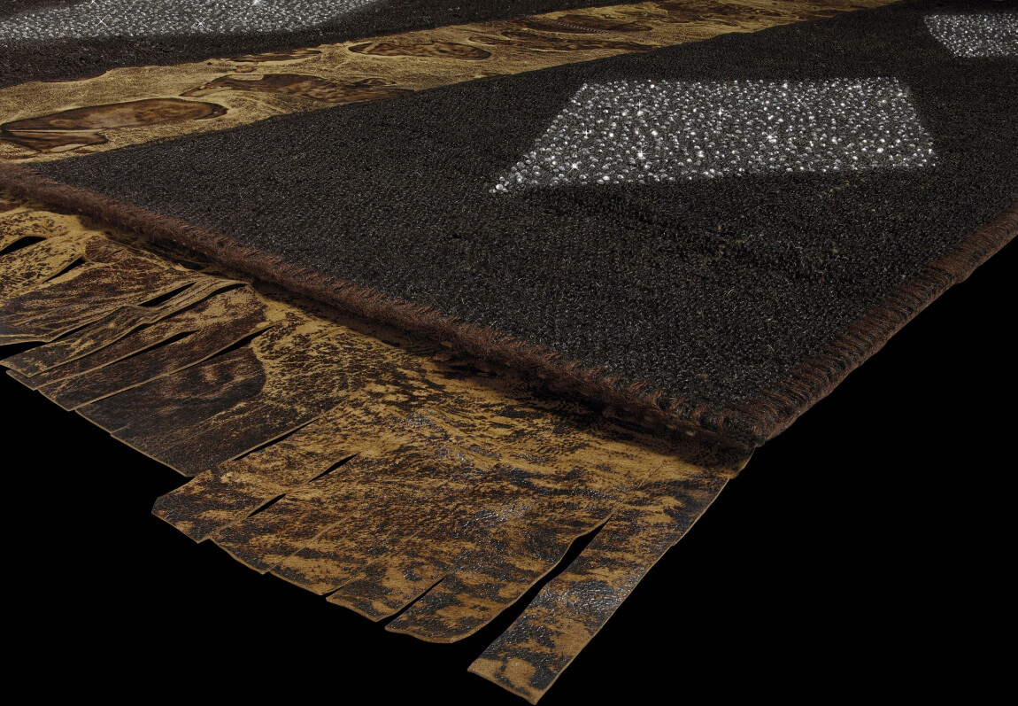Lady In Brown Rug