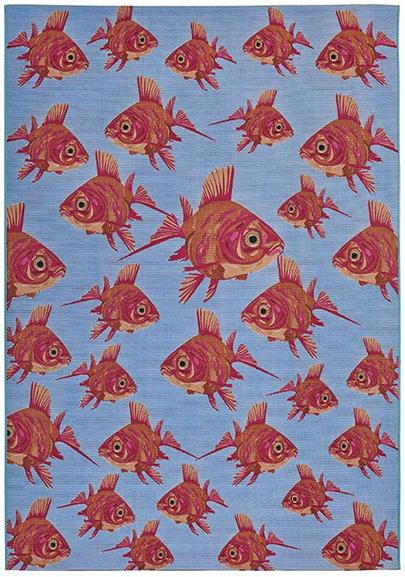 Fish Flat-Woven Rug