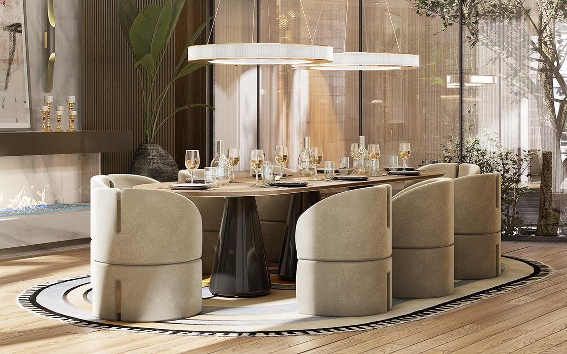 Smith Oval Dining Table - 8