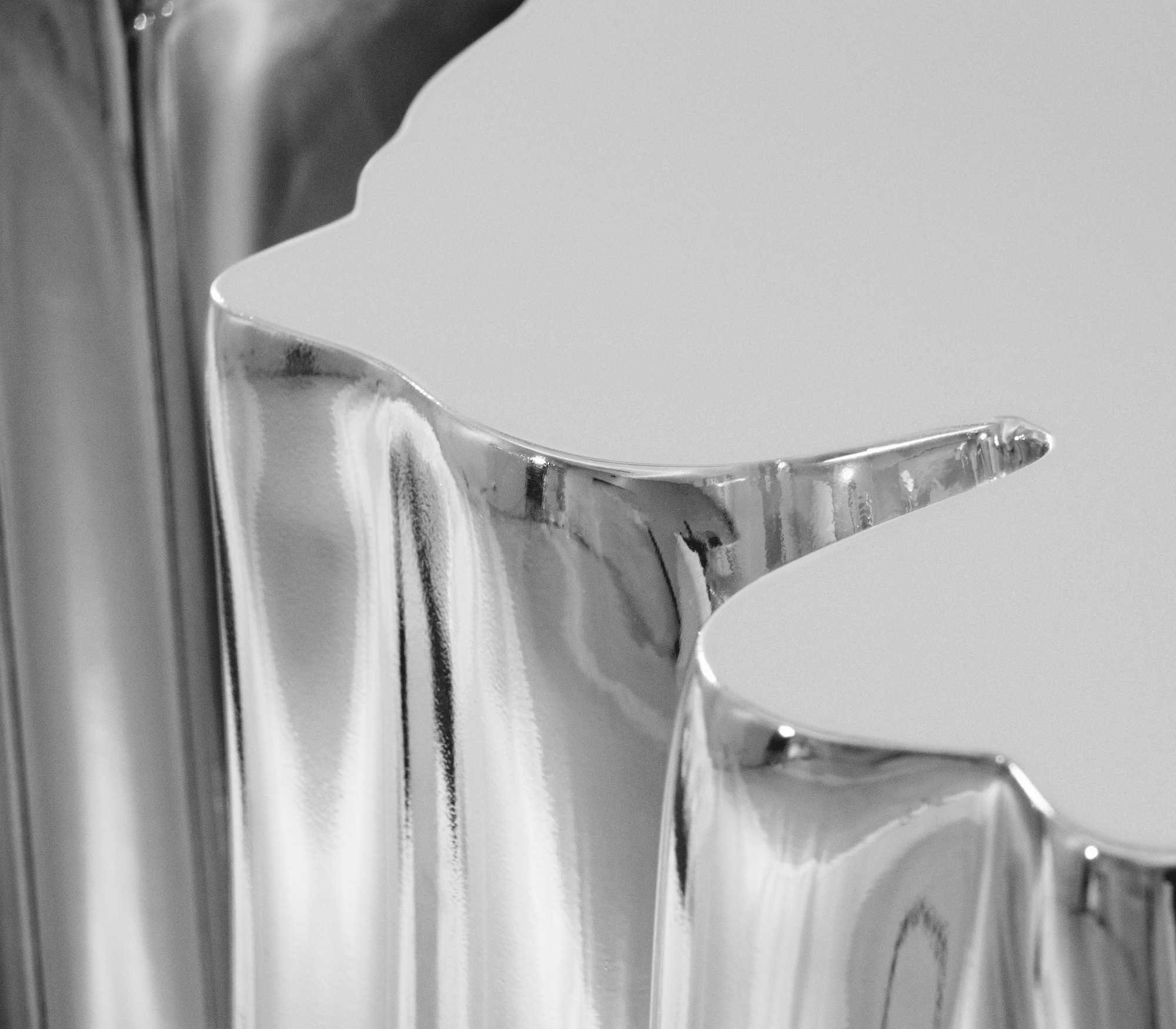 Monochrome Silver Designer Sideboard