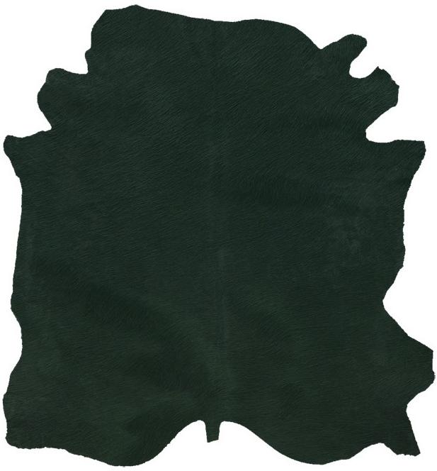 Dark Green Natural Cowhide ☞ Size: 200 x 240 cm