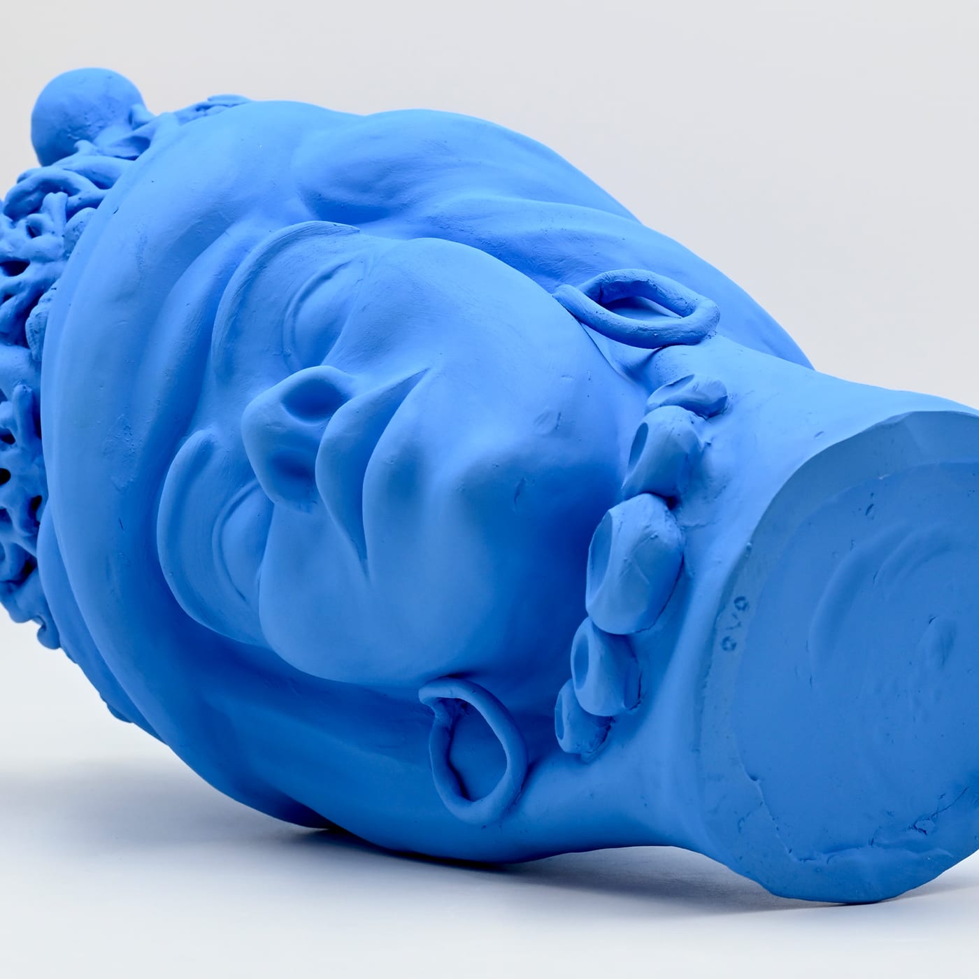 Light Blue Moor's Crafted Sculpture