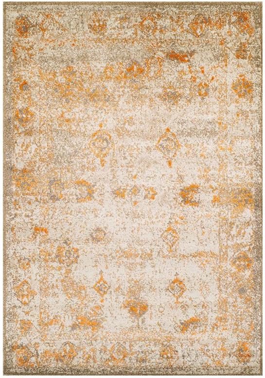 Abstract Yellow / Gold Area Rug