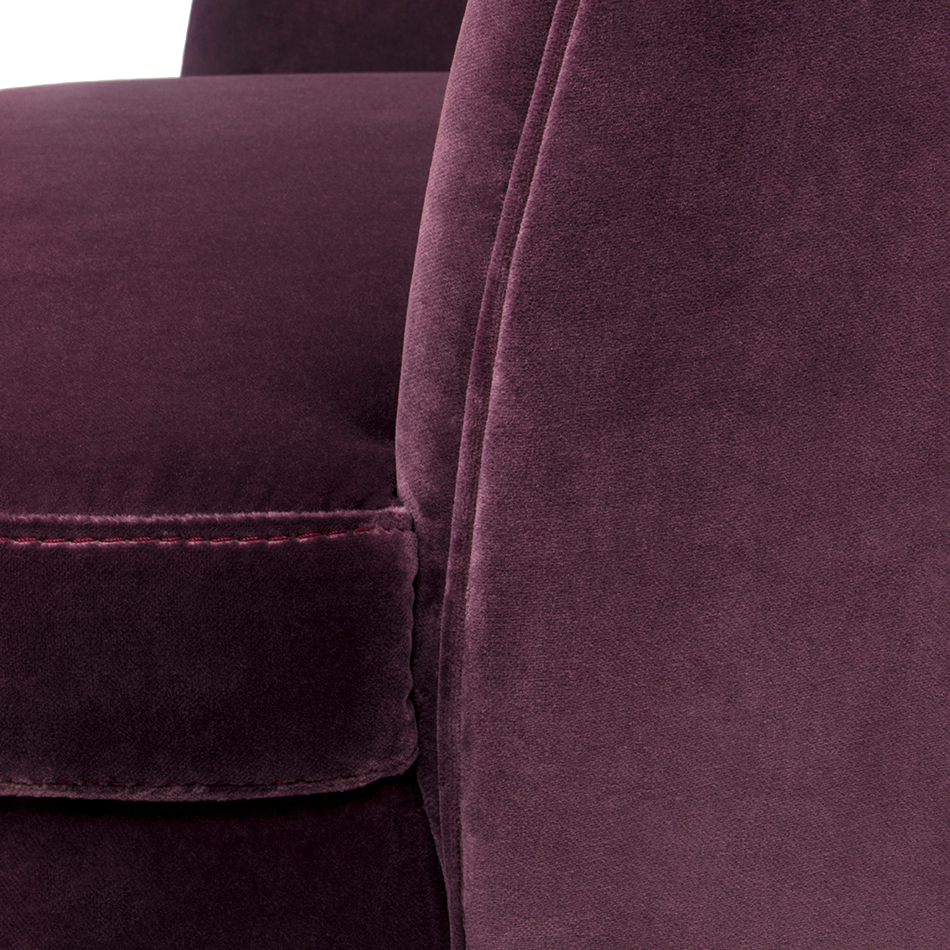 Gavin Purple Single Sofa