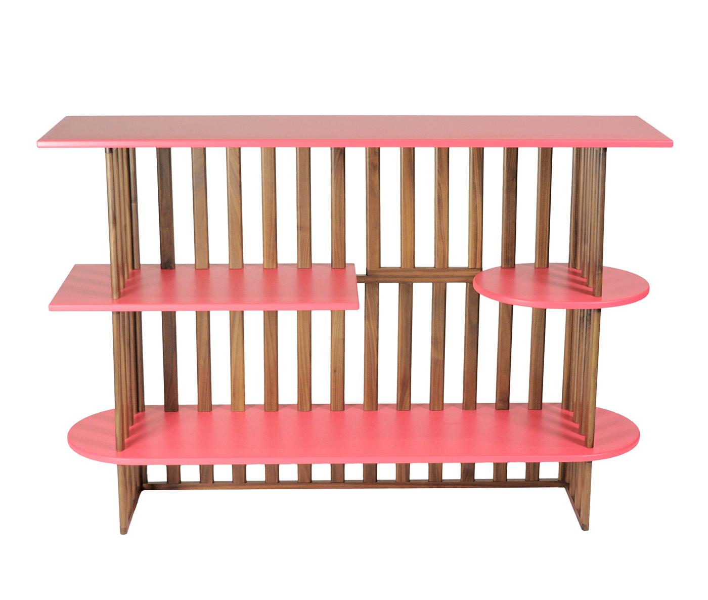 Pink Three-Tier Bookcase