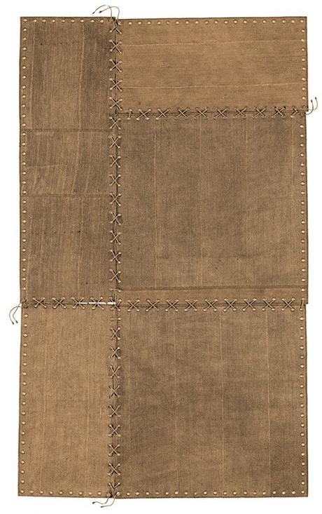 Patchwork Nut Brown Rug | Size: 300 x 400 cm