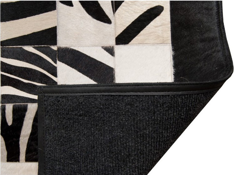 Mosaic Zebra Cowhide Rug