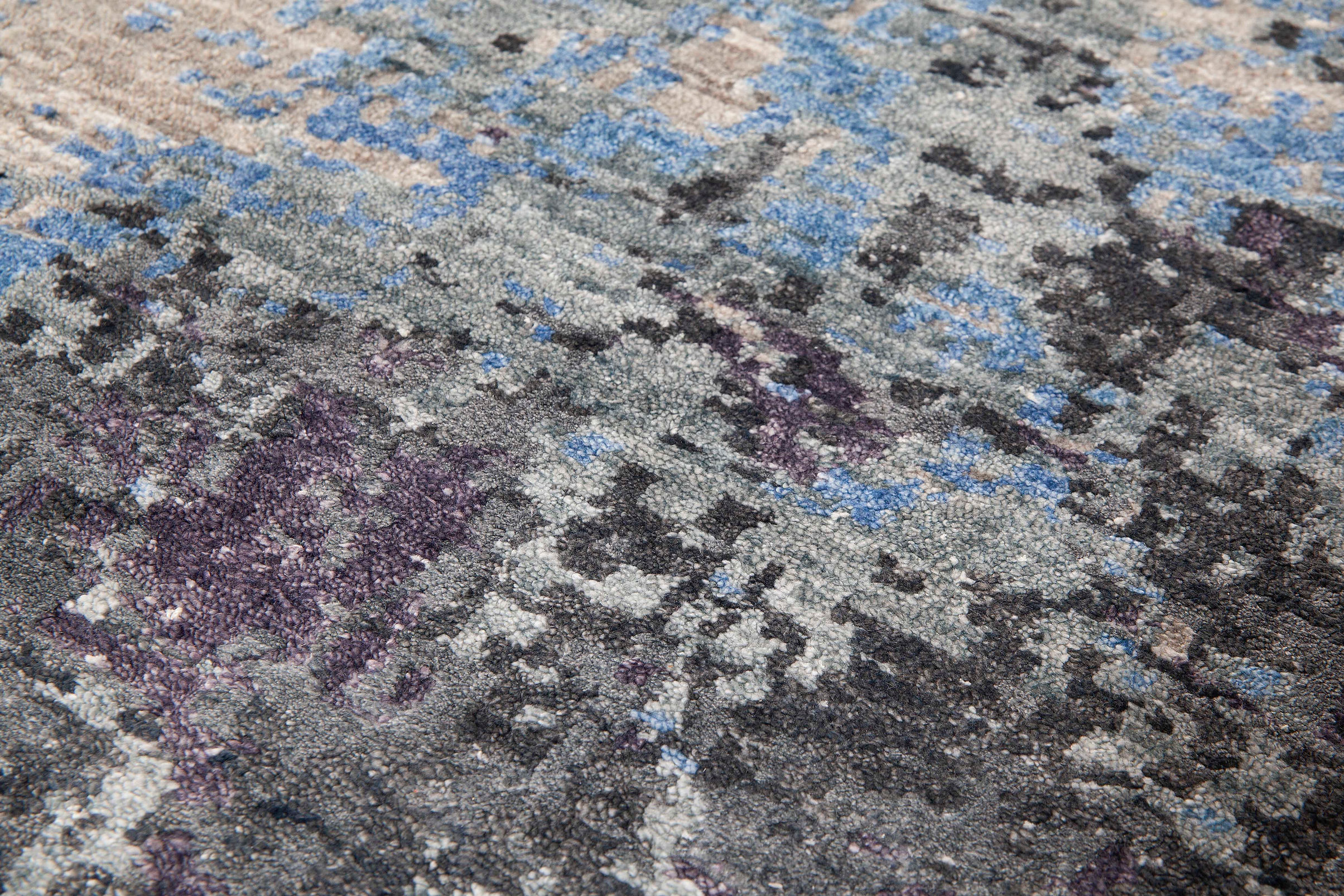 Hand-Knotted Abstract Rug