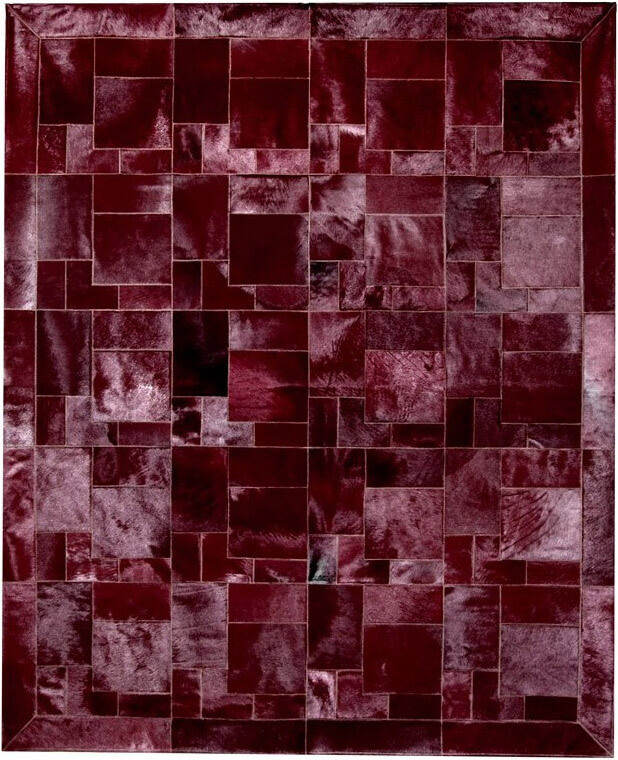 Puzzle col.8 Cowhide Rug