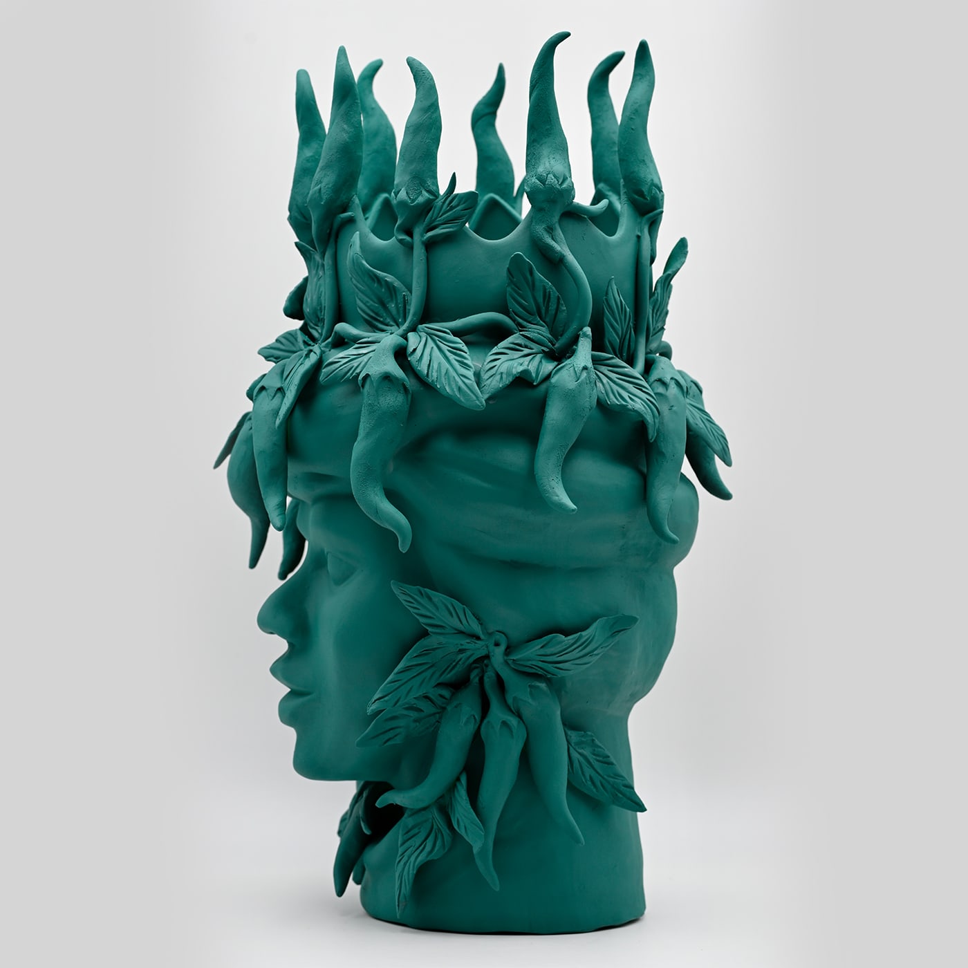 Dark Green Moor's Italian Sculpture