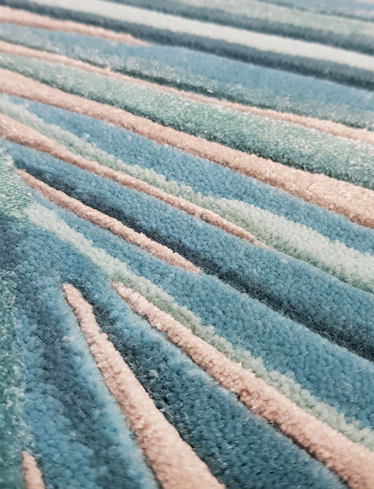 Summertime Turquoise Rug ☞ Size: 210 x 210 cm
