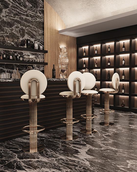 Kyra Circle Bar Stool - 2