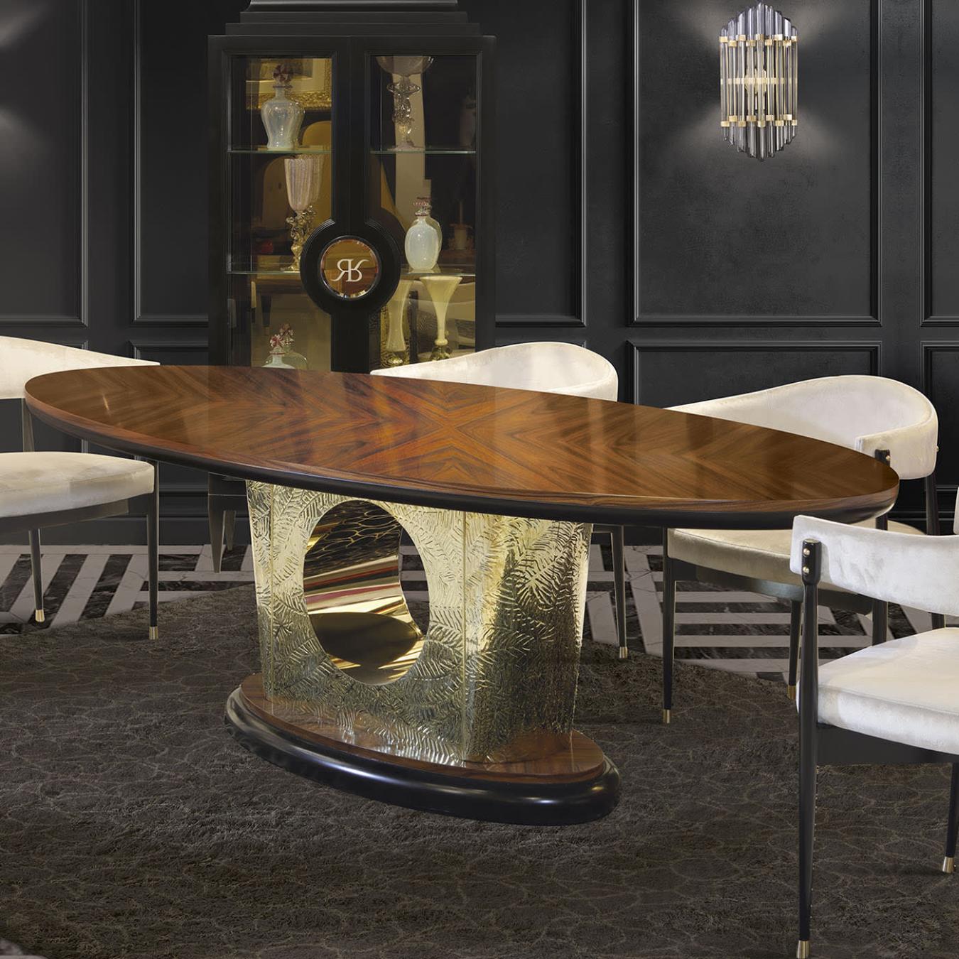 Oval Rosewood Dining Table