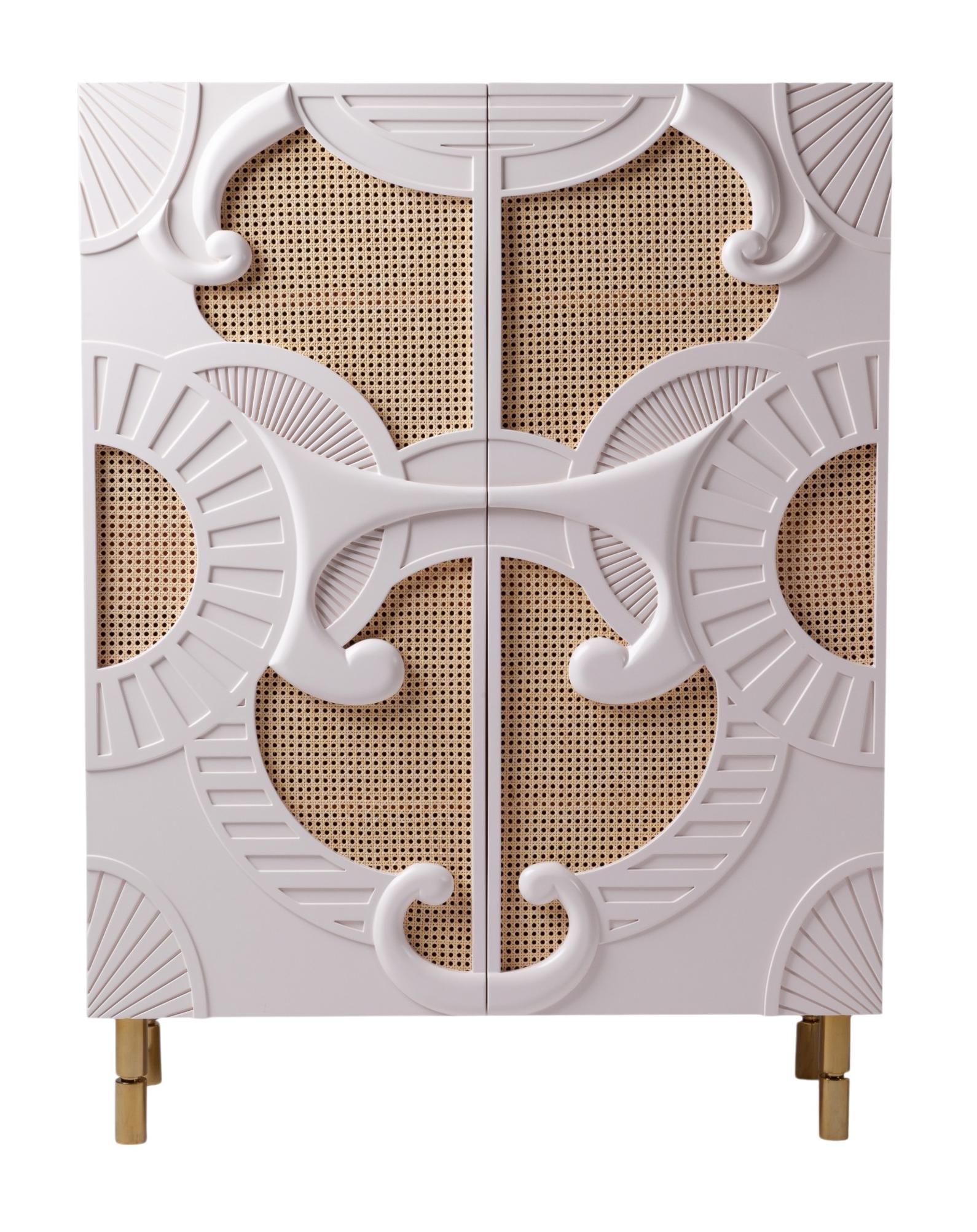 Traje De Luces Handcrafted Bar Cabinet