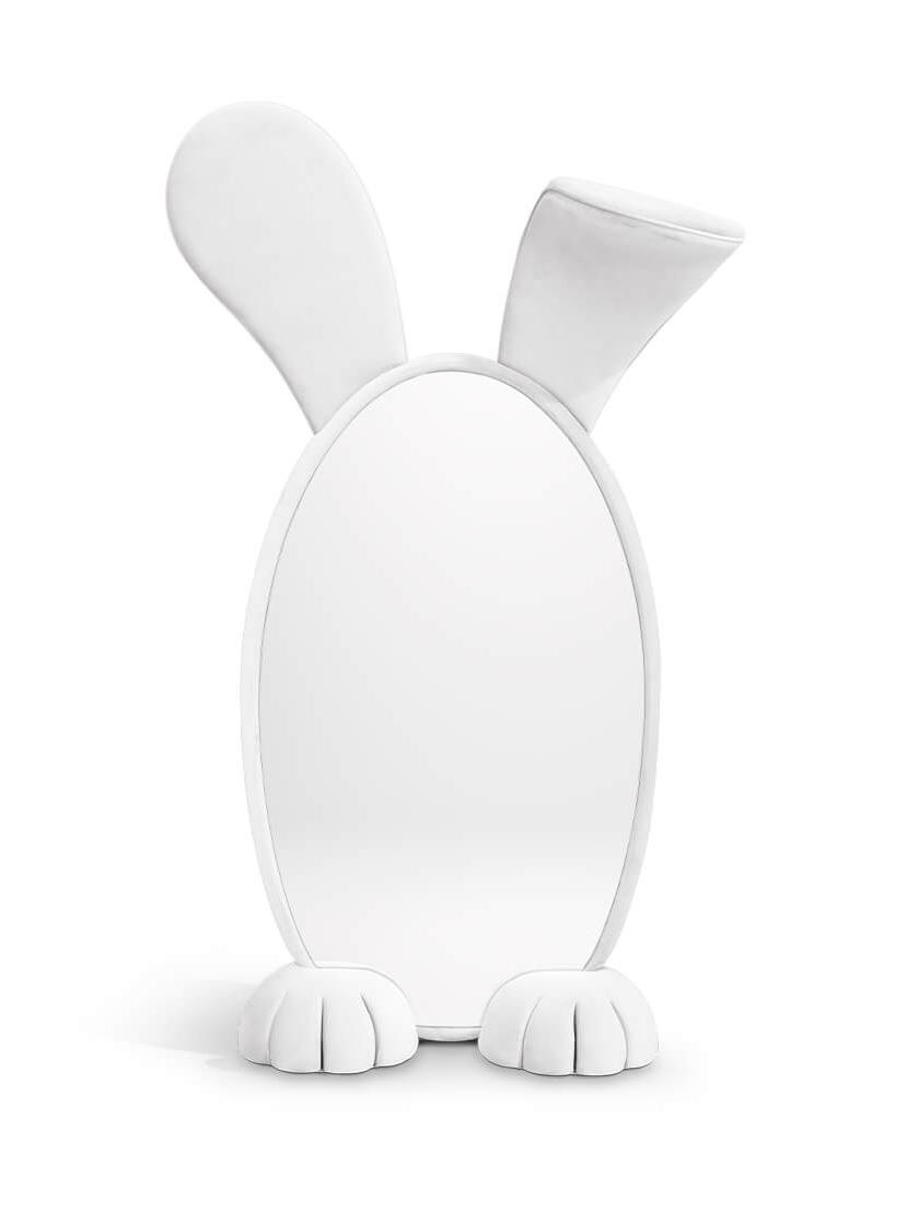 Rabbit Wonderland White Mirror