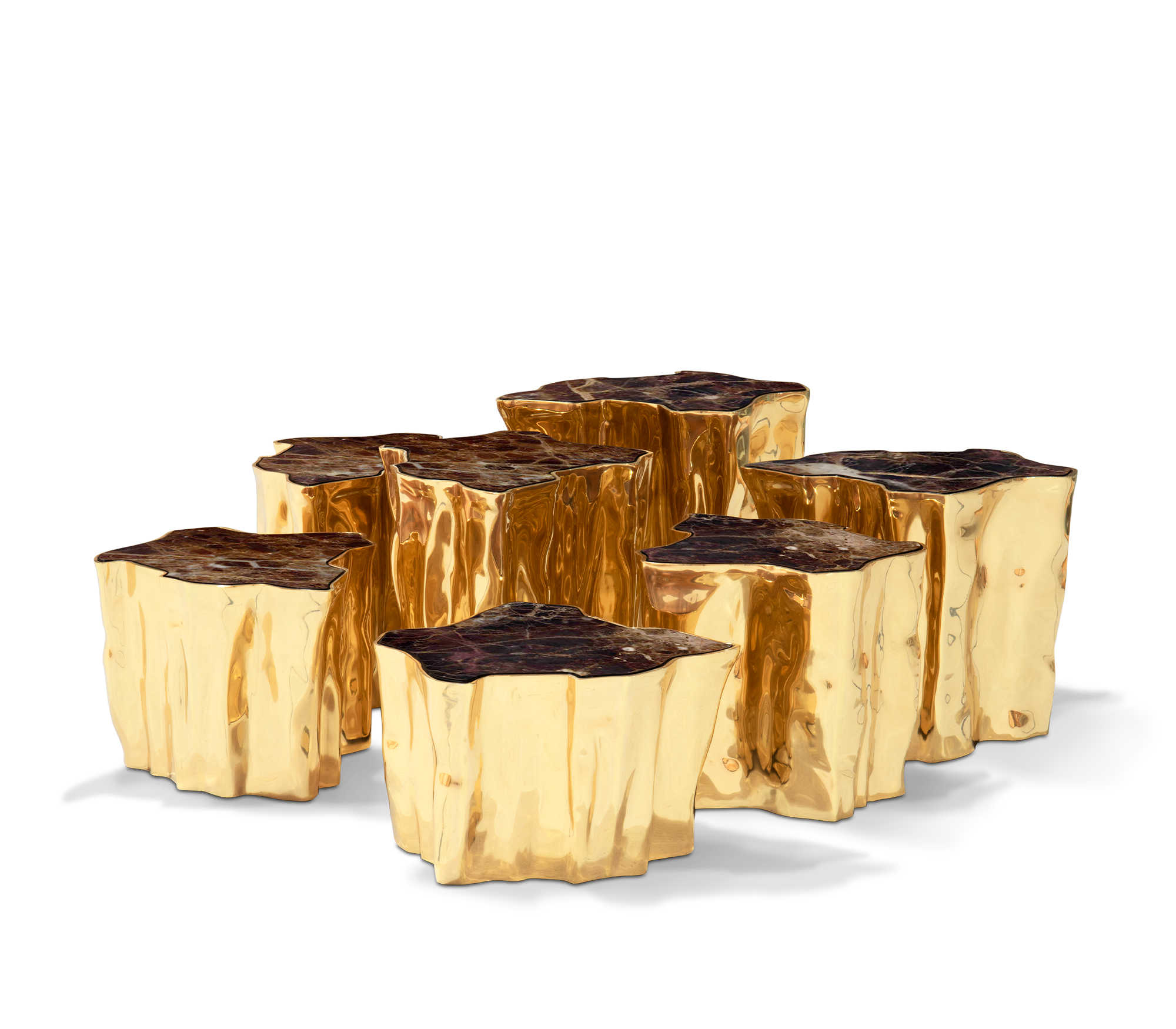 Paradise Earth-Tone Coffee Table