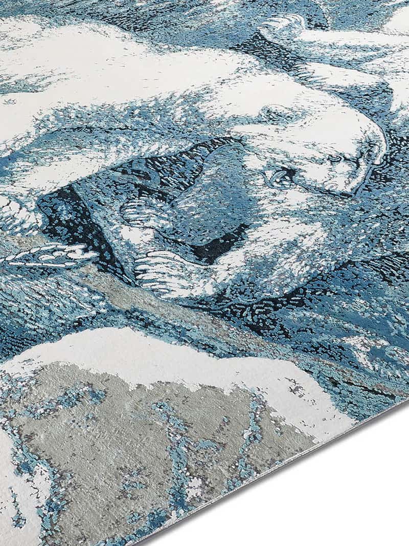 Polar Bear Hand-Woven Rug