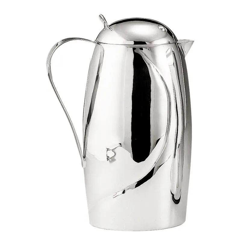 Pettirosso Italian Silver Thermal Carafe