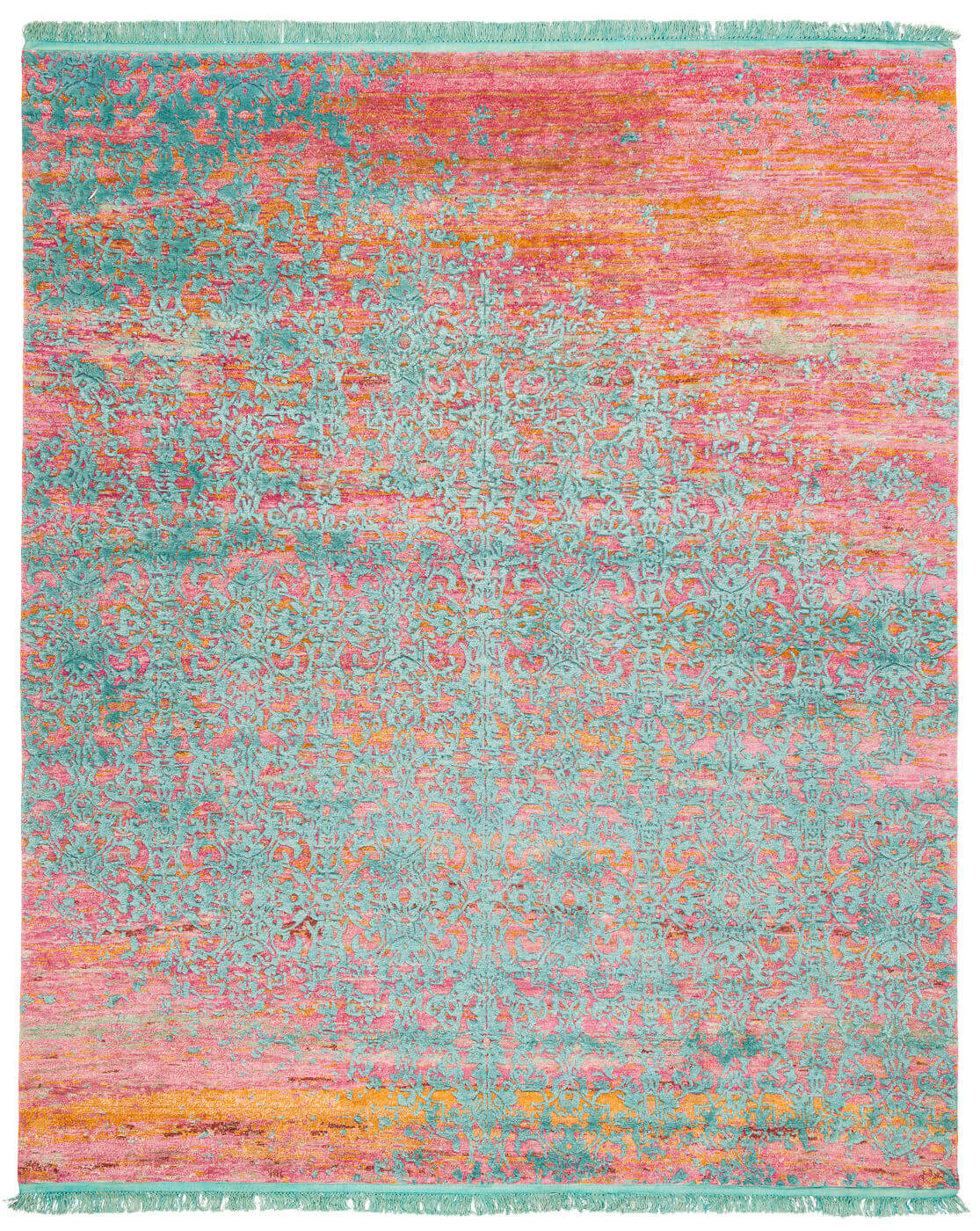 Milano Radi Raved Deluxe Pink Aqua Rug