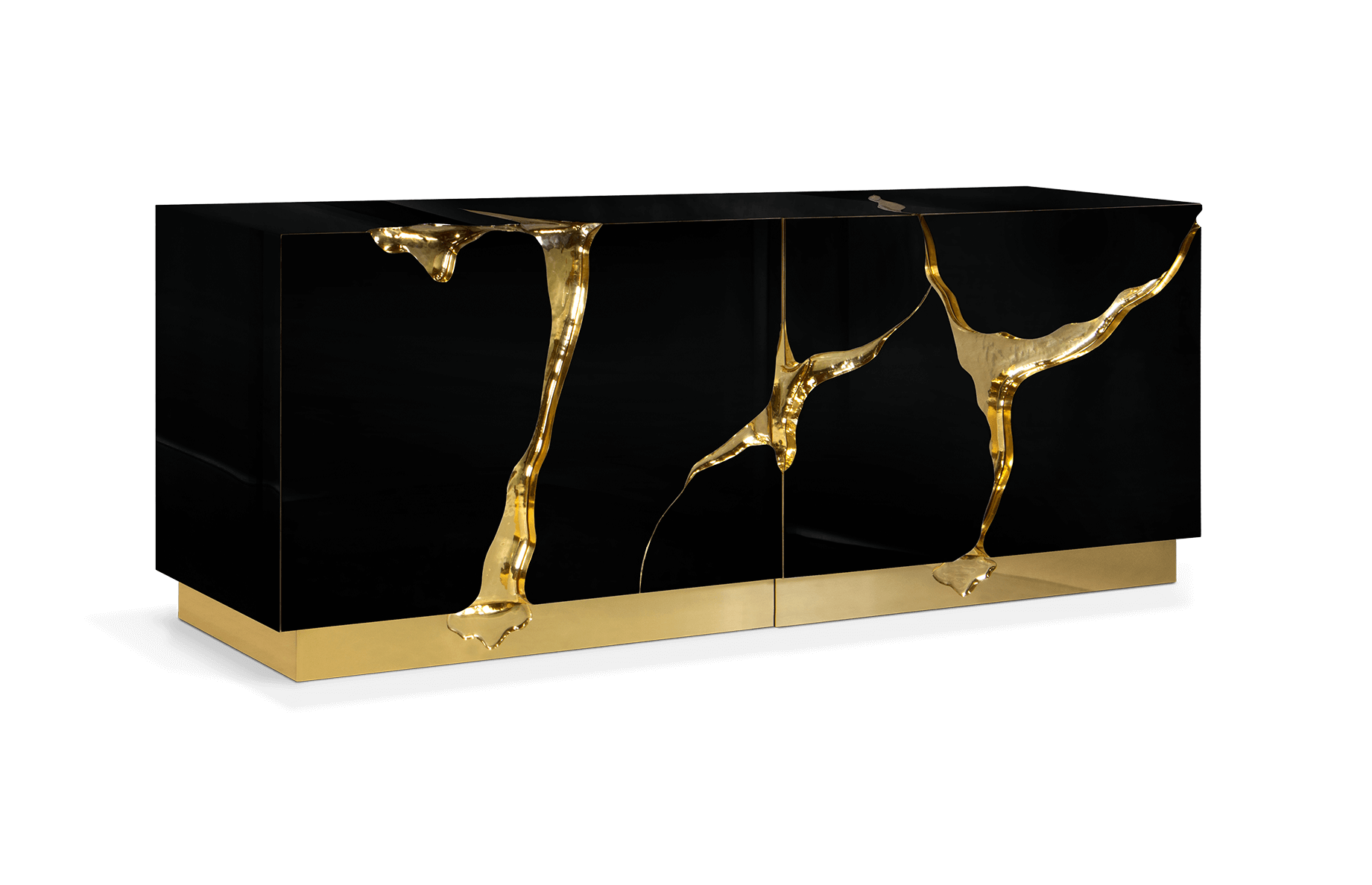 Elite Black & Gold Sideboard